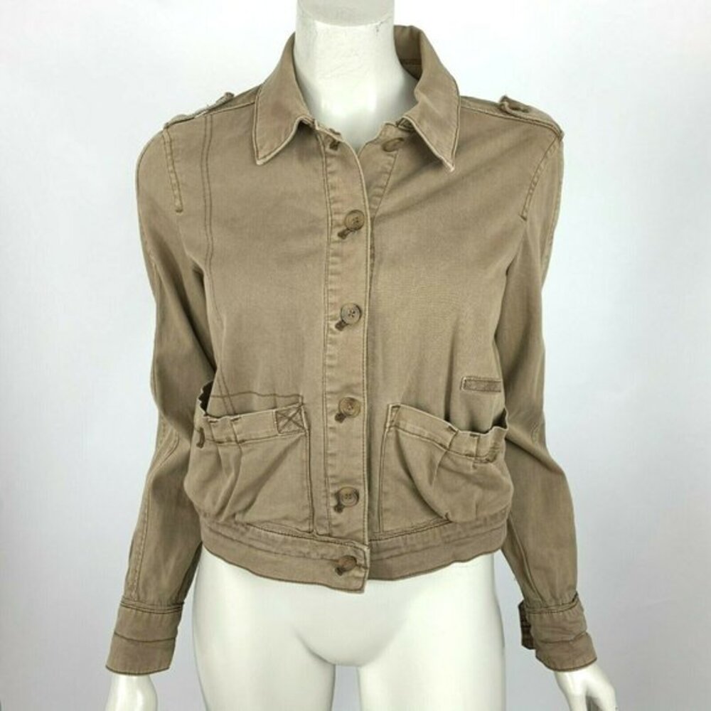 Anthropologie Hei Hei Button-Up Jacket Long Sleeve